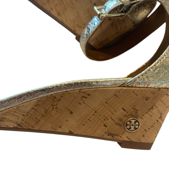 Tory Burch Metallic Gold Sandals - Picture 4 of 6